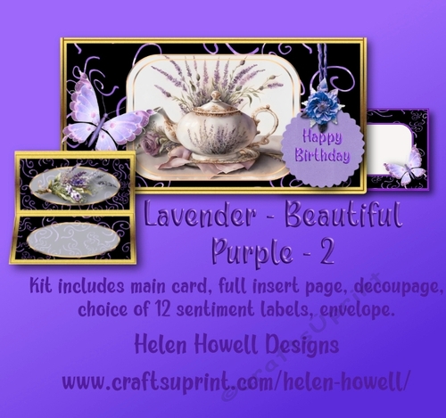Lavender - Beautiful Purple 2 - Multi Occasions Card