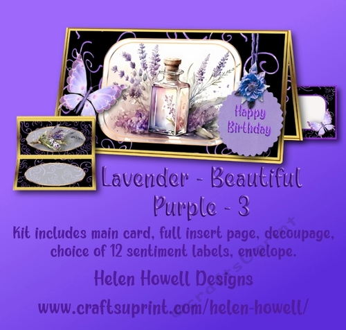 Lavender - Beautiful Purple 3 - Multi Occasions Card