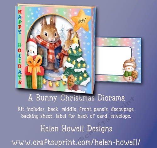 A Bunny Christmas Diorama