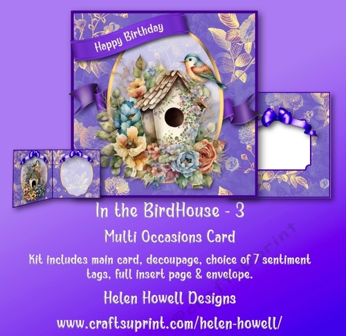In the Birdhouse - 3 - Multi Occasions Card