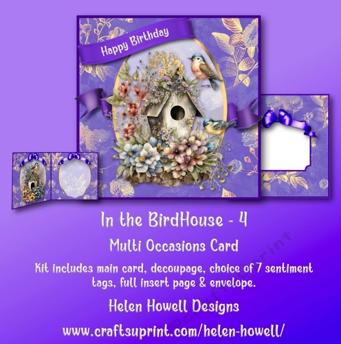 In the Birdhouse - 4 - Multi Occasions Card