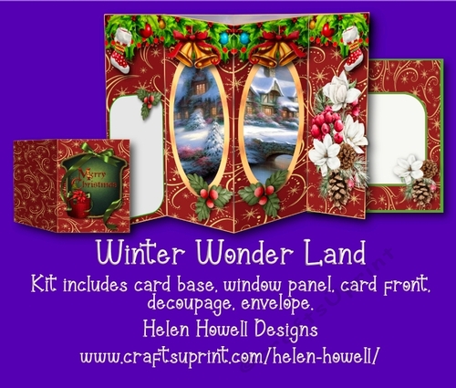 Winter Wonder Land - Double Window Card 