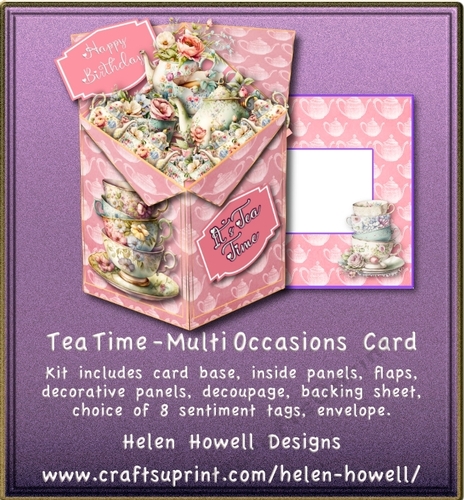 Tea Time - Tuxedo Pop Up Box