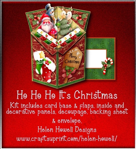 Ho Ho Ho Its Christmas - Tuxedo Pop Up Box