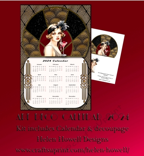 Art Deco Calendar 2024