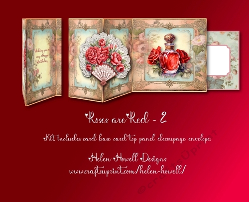 Roses are Red 2 - Fold Back Card