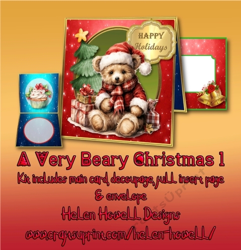 A Very Beary Christmas 1 - Tent Card