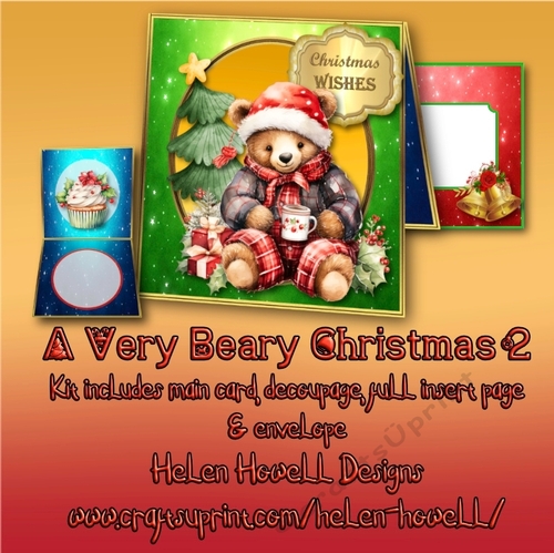 A Very Beary Christmas 2 - Tent Card