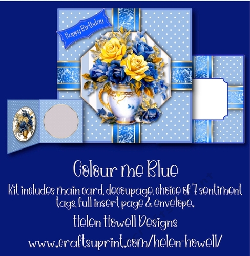 Colour Me Blue - Multi Occasions Card