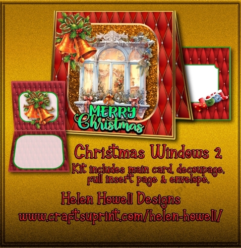Christmas Window 2 - Tent Card