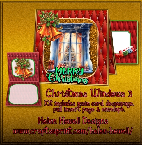 Christmas Window 3 - Tent Card