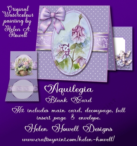 Aquilegia - Blank Card