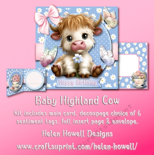 Baby Highland Cow - Multi Occasions Card
