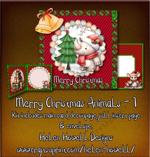 Merry Christmas Animals 1