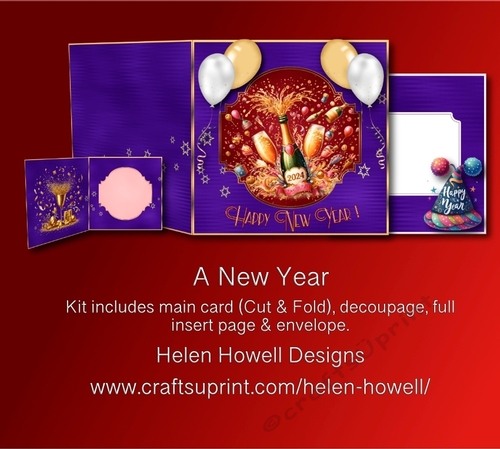 A New Year - Cut and Fold Card