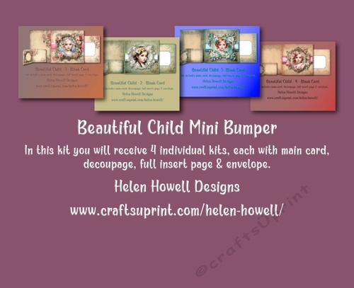 Beautiful Child  Mini Bumper - Blank Card, suitable for various occasions