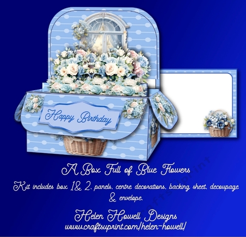 A Box full of Blue Flowers - Multi Occasions
