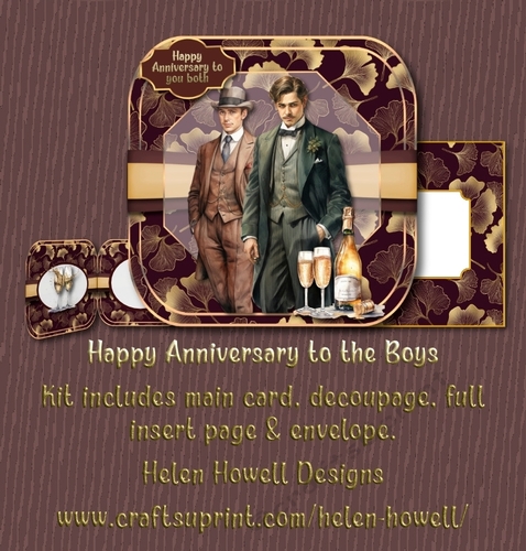 Happy Anniversary for the Boys - Same Sex Card