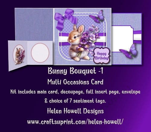 Bunny Bouquet - 1 - Multi Occasions Card