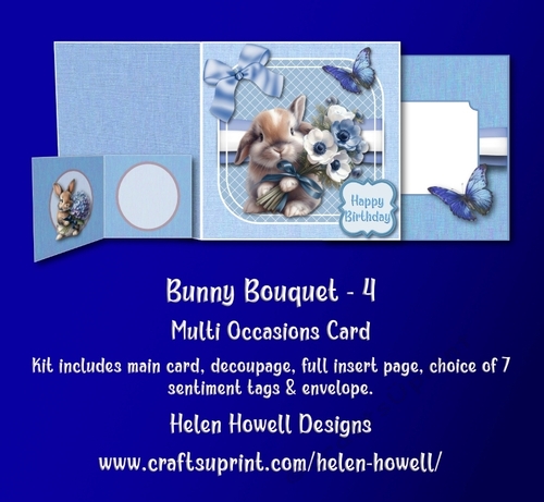 Bunny Bouquet - 4 - Multi Occasions Card