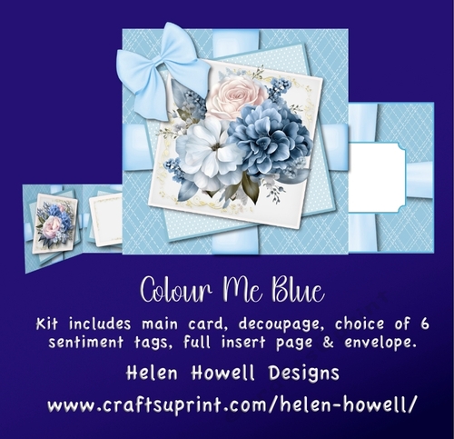Colour me Blue - Multi Occasions Card