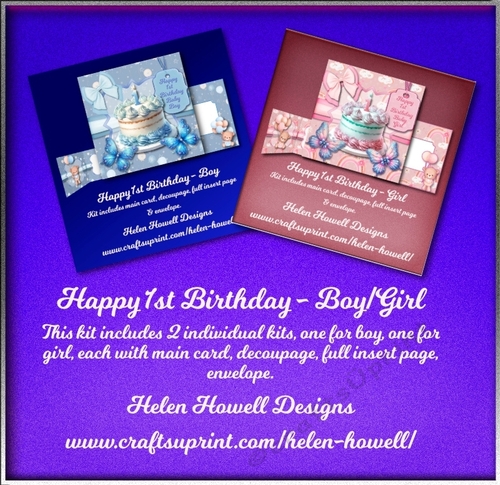 1st Birthday -Boy/Girl Double Kit