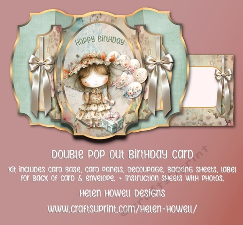 Double Pop Out Birthday Card - suitable for both adults and children