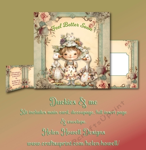 Duckies and me - Get Well Card