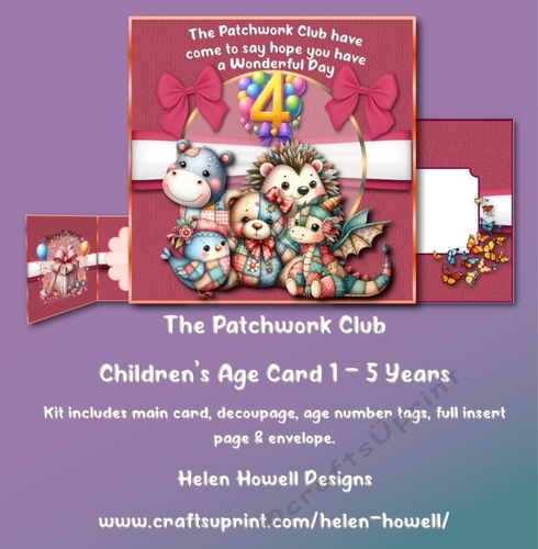 The Patchwork Club - Childrens Age Card 1-5 years