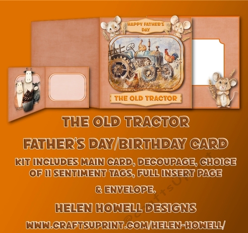 The Old Tractor - Fathers Day/Birthday Card.