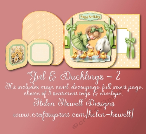 Girl & Ducklings 2 - Multi Occasions Card