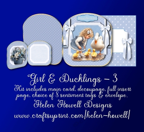 Girl & Ducklings 3 - Multi Occasions Card