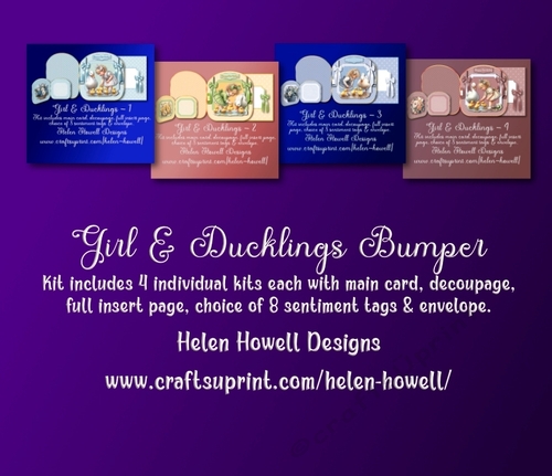 Girl & Ducklings Bumper Kit - Multi Occasions Cards