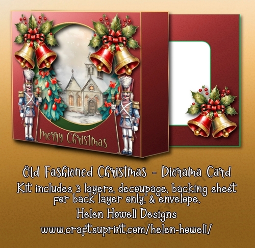 Old Fashioned Christmas - Diorama Card