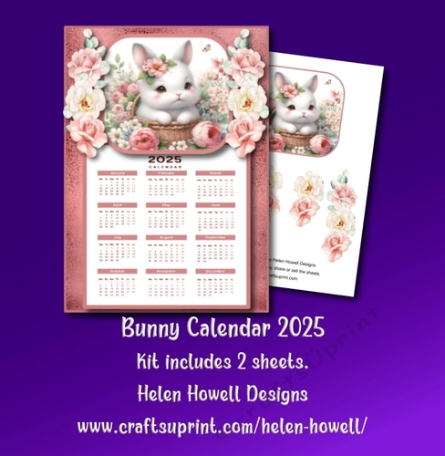 Bunny Calendar 2025
