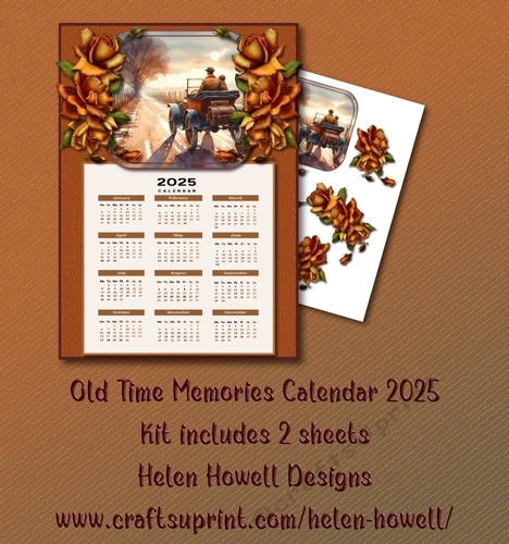 Old Time Memories Calendar 2025