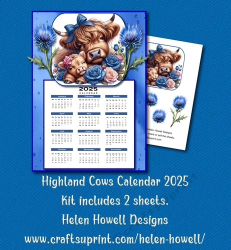 Highland Cows Calendar 2025