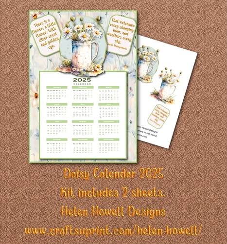 Daisy Calendar 2025