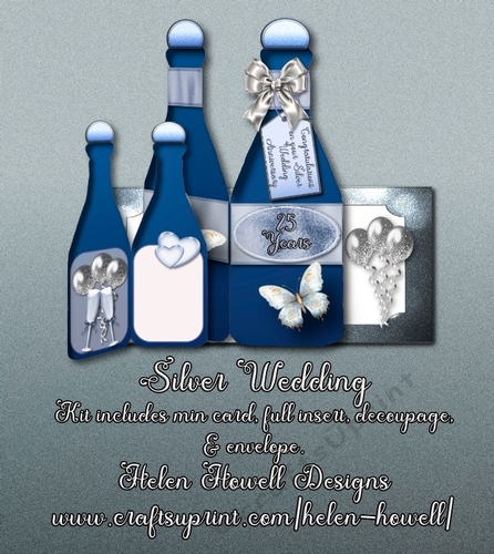 Silver Anniversary - Bottle Card