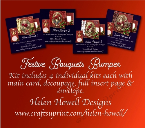 Festive Bouquet  Bumper Tent Cards