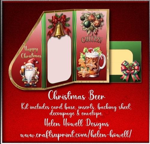Christmas Beer - Tear Drop Card