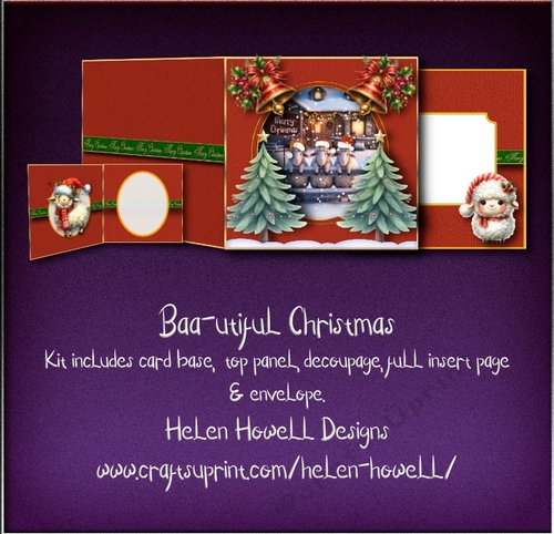 Baa-utiful Christmas Card Design.