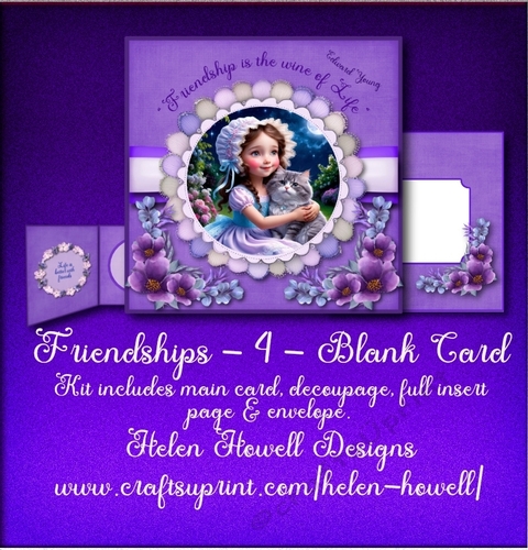 Friendships 4  - Blank Card