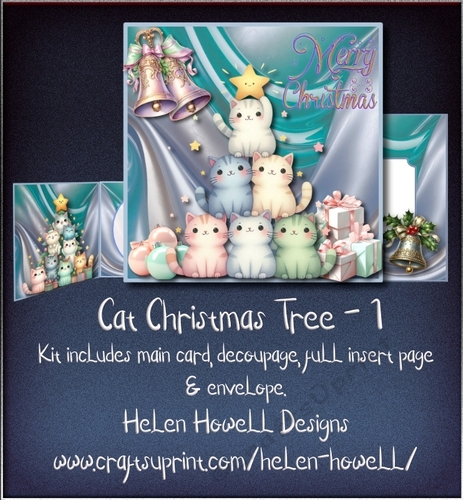 Cat Christmas Tree 1