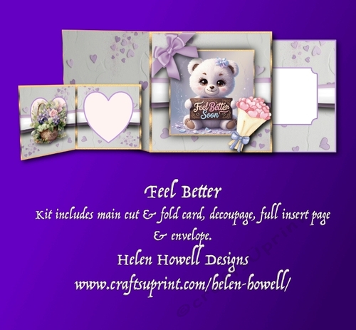 Feel Better - Cut & Fold Card