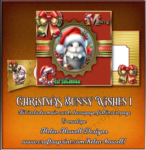 Christmas Bunny Wishes 1