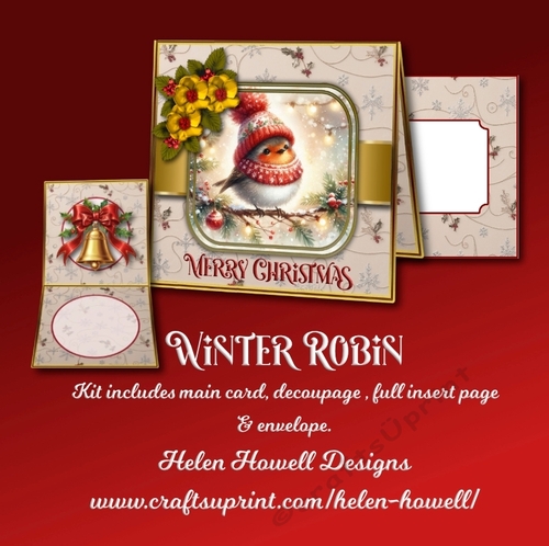 Winter Robin - Tent Card