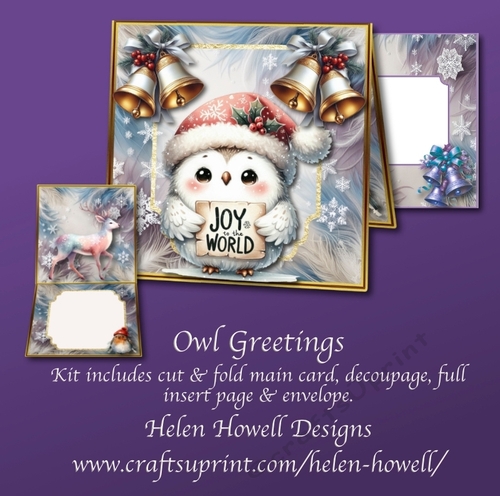 Owl Greetings  - Tent Card