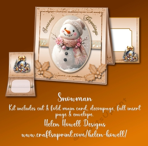 Snowman - Tent Card