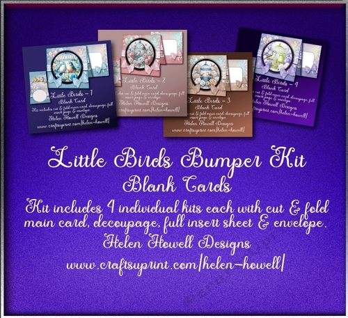 Little Bird Bumper - Tent Card - Blank Card